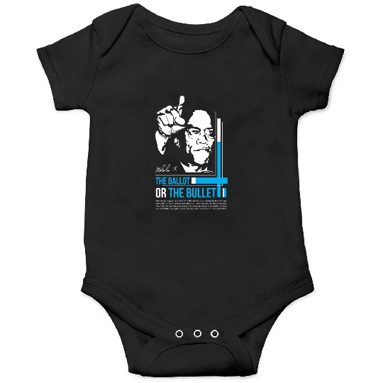 MALCOLM X inspiration quote Onesies