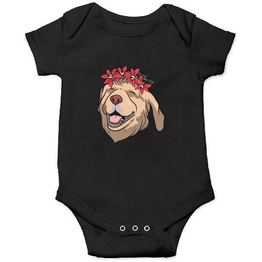 Dog Labrador Flower Onesies