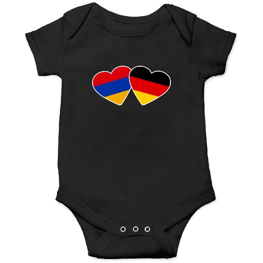 Armenia Germany Heart Flag Armenian Onesies