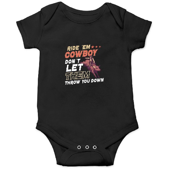 Rodeo Bull Riding Livestock Show Farmer Cattle Onesies