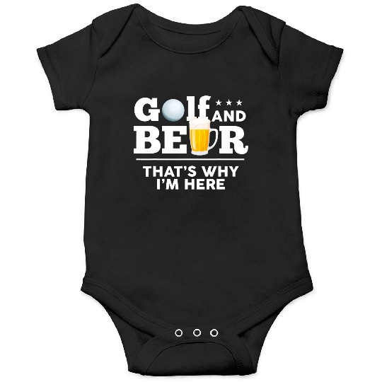 Golf and Beer Joke Dad Funny Fathers Day Drinking Onesies