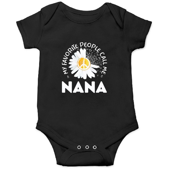 My Favorite People Call Me Nana Floral Grandma Mot Onesies
