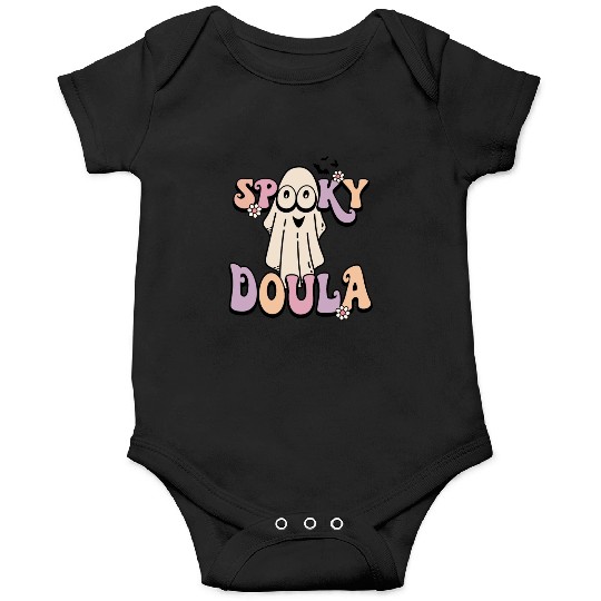 Cute Spooky Doula Halloween Retro Onesies