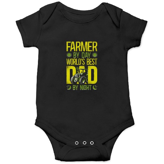 Farming Farmer Dad Father Tractor Onesies