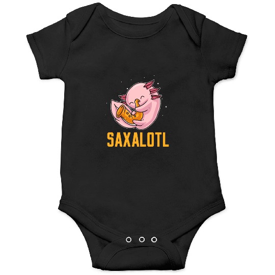 Axolotl Saxophone Saxalotl Saxophonist Onesies