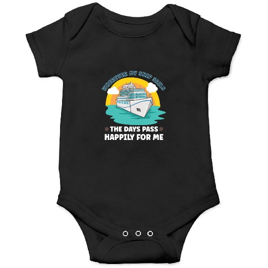 Boating Boat Captain Cruise Ship Cruising Yacht Onesies