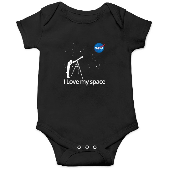 NASA I Love My Space Telescope Galaxy Onesies