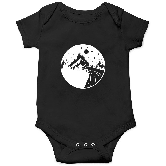 Wolf on the Mountain Onesies