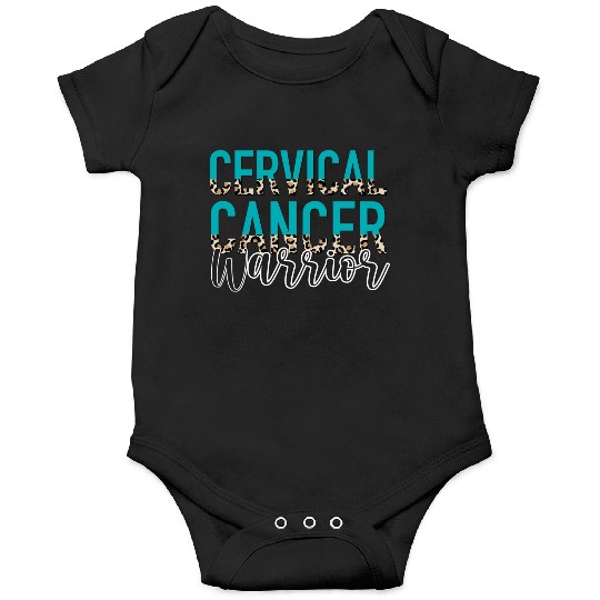 Cervical Cancer Awareness Month Warrior Teal White Onesies