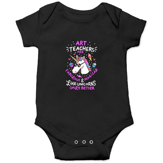 Art teacher gift art teacher school unicorn Onesies