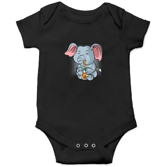 Elephant Bubble Tea Zookeeper Gift Onesies