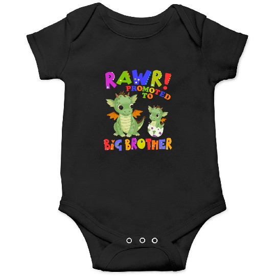 Rawr! Promoted To Big Brother Cute Dragon Baby Onesies