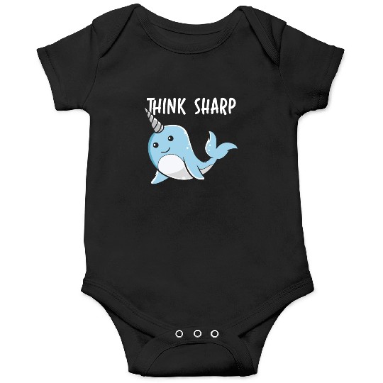Think Sharp Narwhal Unicorn Of The Sea Animal Onesies