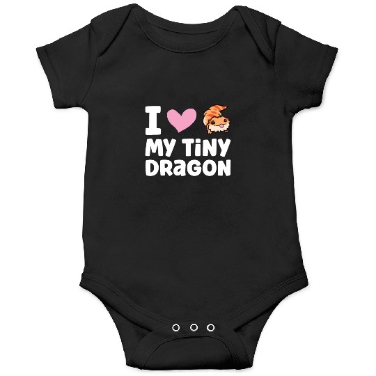 I Love My Tiny Dragon Reptile Pogona Lizard Onesies