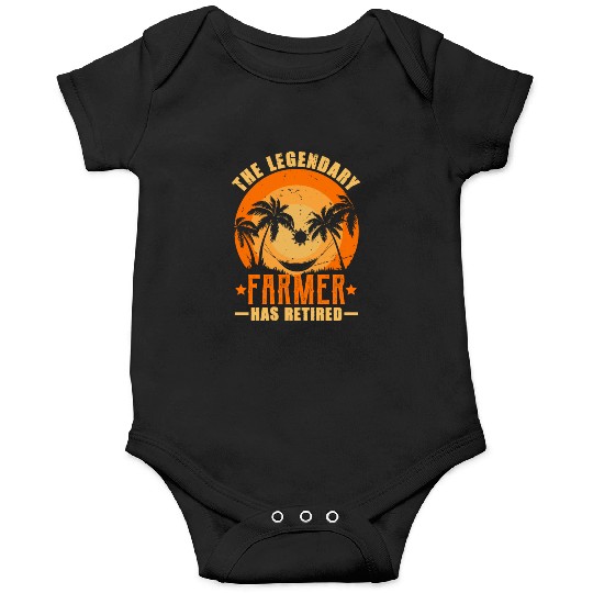 The Legendary Farmer Has Retired Retirement Gift Onesies