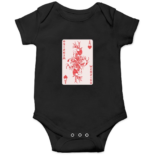 Folk Creature Wendigo Card Halloween Cryptid Onesies