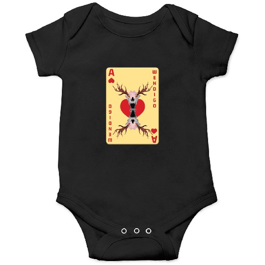 Folk Creature Card Wendigo Halloween Cryptid Onesies