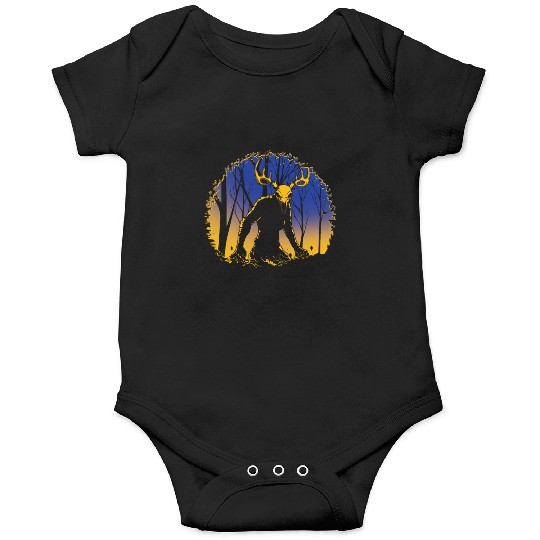 Wendigo Folk Creature Forest Cryptid Halloween Onesies