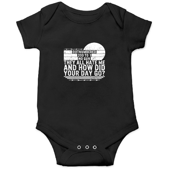 Correctional Officer Onesies, Out Numbered 200 To 1