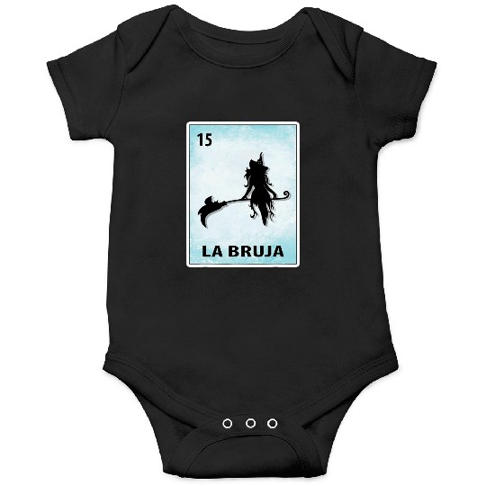 La Bruja Mexican Witch Cards Halloween Onesies