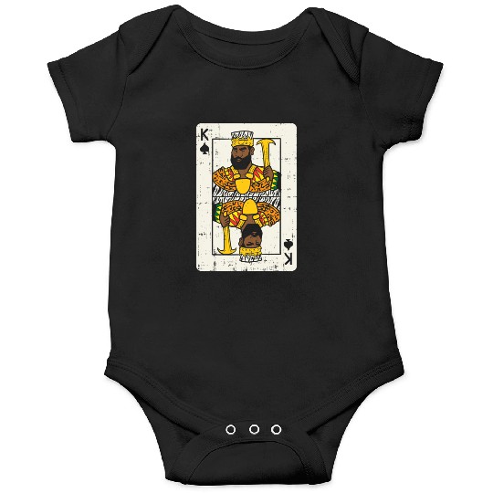 Mens African King Card Black Pride BLM Couple Matc Onesies
