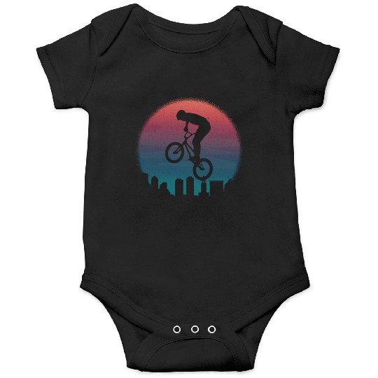BMX Bike Riders Vintage Design Bicycle Cycling BMX Onesies
