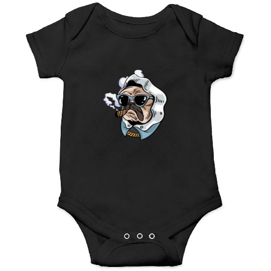 Pug King Smoker Gift Onesies