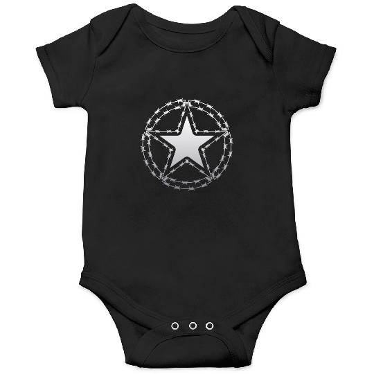 Barbed Wire US Army Star Onesies