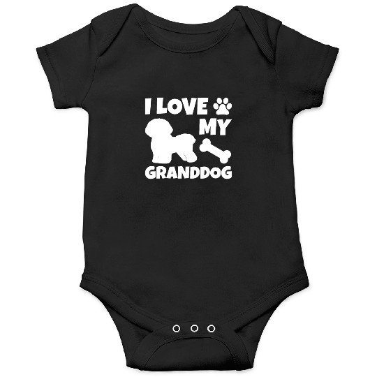 I Love My Granddog Bichon Frise Onesies
