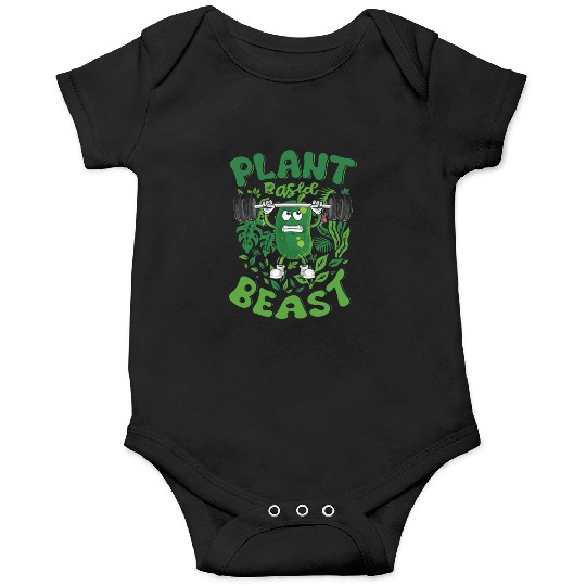 Plant Based Beast Vegetarian Vegan Cucumber Onesies