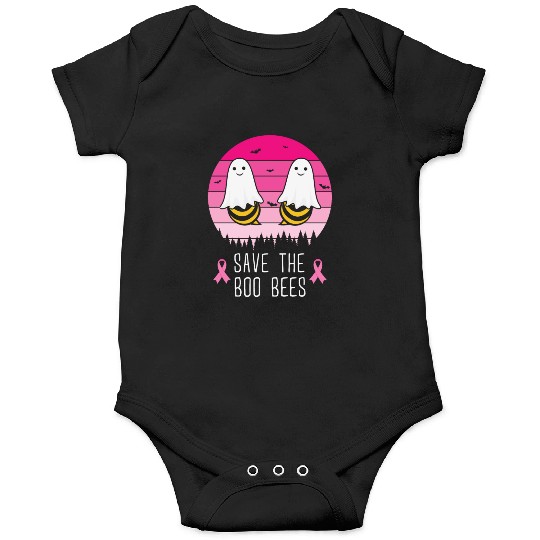 Save the Boo Bees Breast Cancer Awareness Onesies