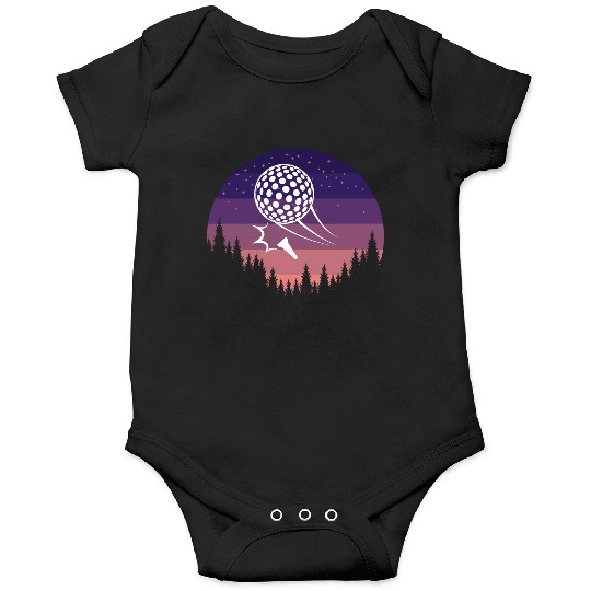 Golf Retro Sunset Onesies