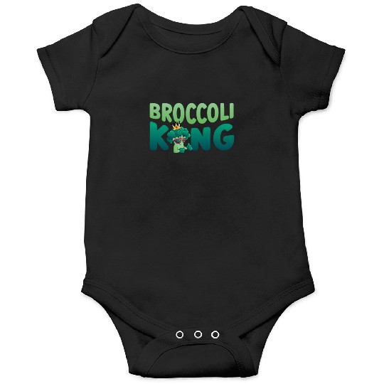 Broccoli King Vegetarian Vegetable Veggies Vegan Onesies