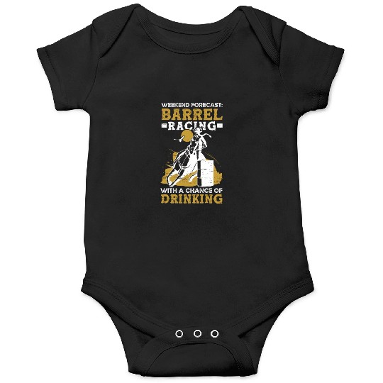 Barrel Racing Drink Beer Rodeo Equestrian Horse Onesies