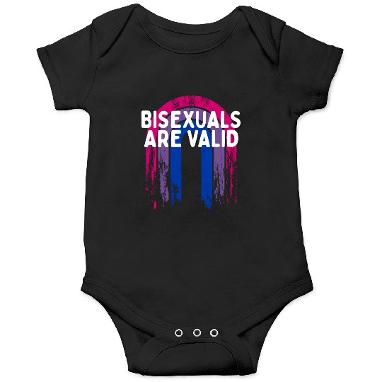 Bisexuals Are Valid Bi Positivity Bi Pride Onesies