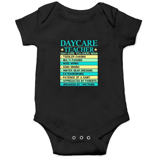 Daycare Teacher Childcare Educator Director Onesies