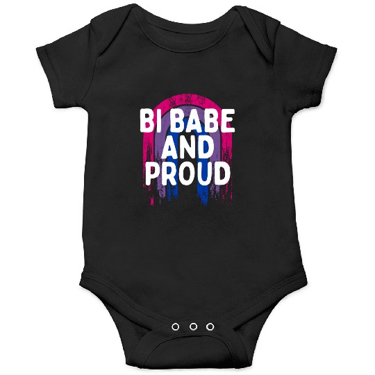 Bi Babe and Proud Bisexual Girlfriend Bi Pride Onesies
