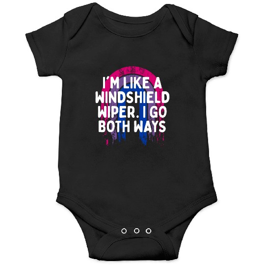 I Go Both Ways Bisexual LGBTQ Bi Pride Funny Dad Onesies