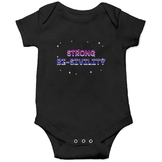Strong Bisivility Bisexual LGBTQ Bi Pride LGBT Onesies
