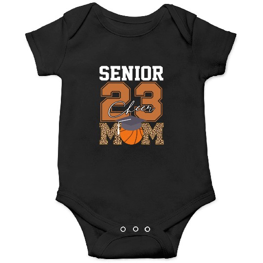 Senior Class Of 2023 Basketball Proud Cheer Mom Onesies