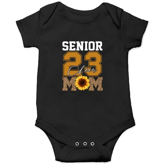 Cheer Mom Senior Class Of 2023 Sunflower Proud Mom Onesies