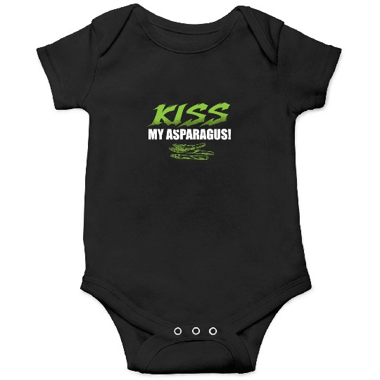 Kiss My Asparagus Lover Vegetarian Vegetable Vegan Onesies