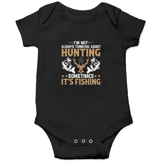 Fish Fishing Deer Hunting Trout Fishing - Deer Hun Onesies