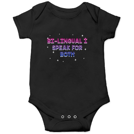 Bilingual I Speak for Both Bisexual Pride Month Onesies