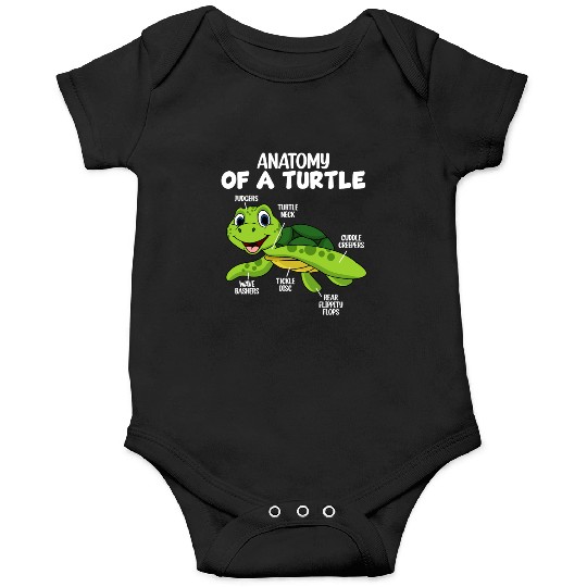 Anatomy Of A Turtle Onesies