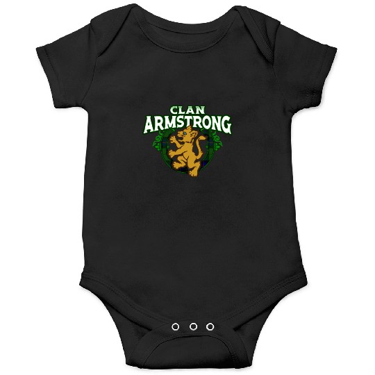 Clan Armstrong Cute Baby Lion Rampant Kitten Onesies
