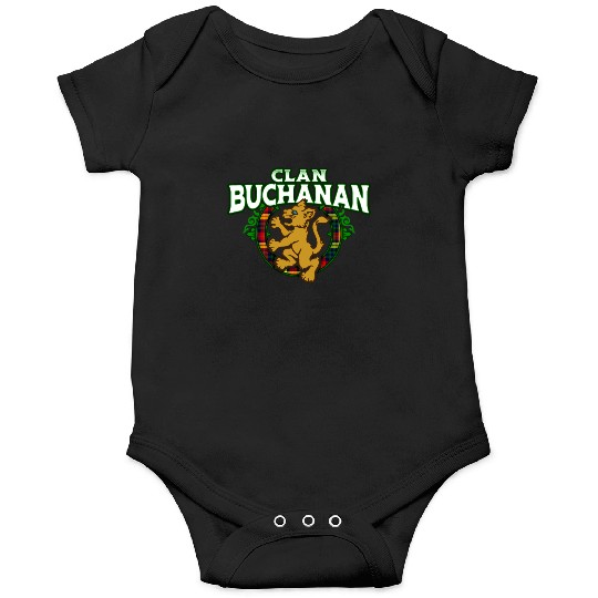 Clan Buchanan Cute Baby Lion Rampant Kitten Onesies