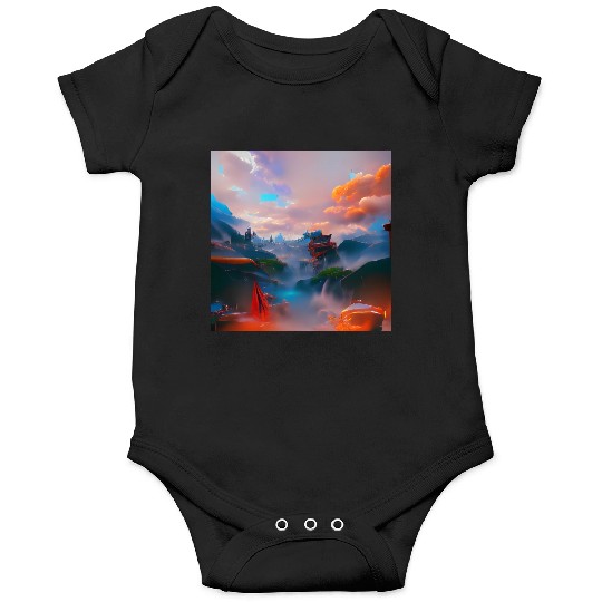 A Timeless World in a Distant Solar System Bright Onesies