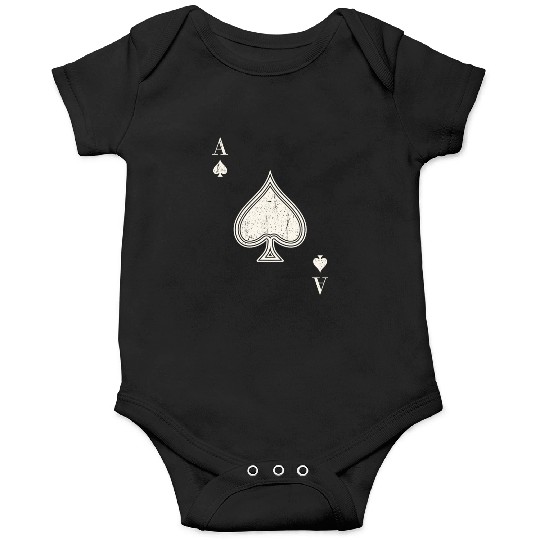 Ace Of Spades Blackjack Cards Poker 21 Onesies
