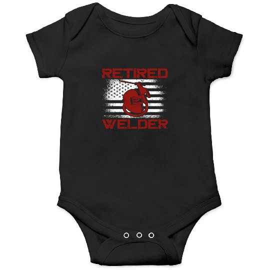 Welder Welding Retirement Vintage Onesies